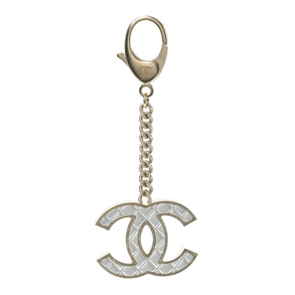 Chanel Quilted CC Key Chain Gold 1 of 3