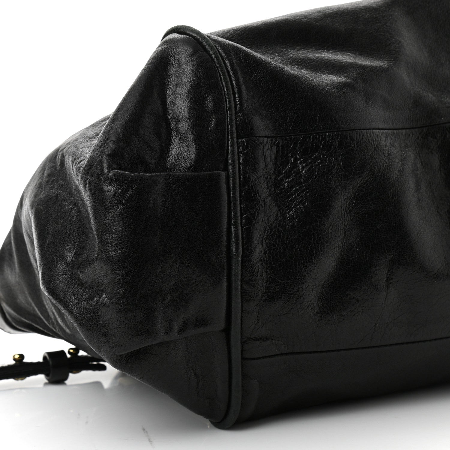 Chloe Tumbled Lambskin Small Ethel Satchel Black 9 of 14