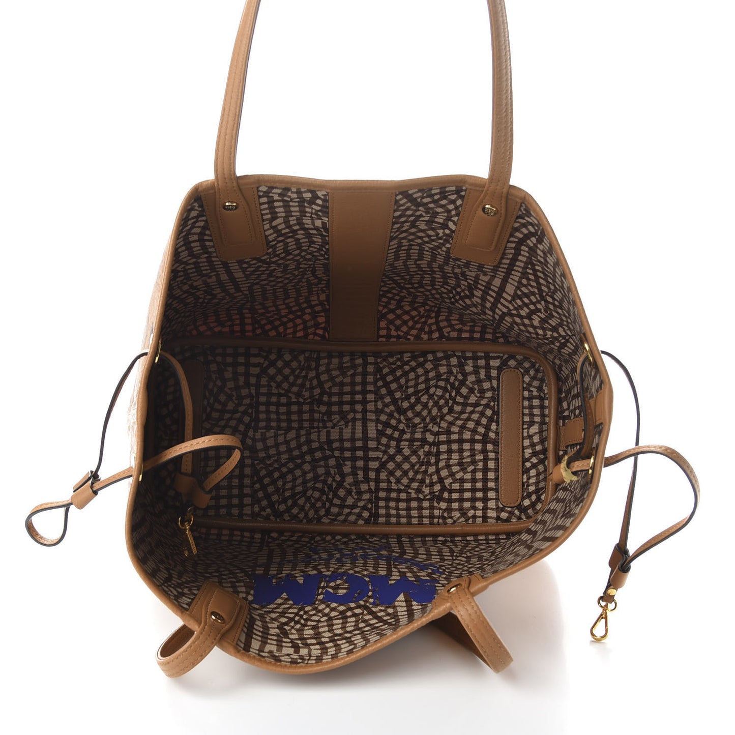 Visetos Medium Liz Reversible Shopper Tote Cognac