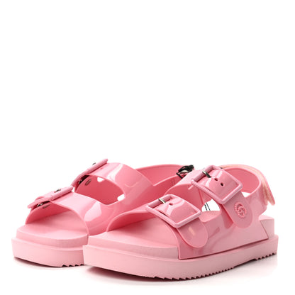 Gucci Rubber Mini Double G Womens Isla Dad Sandals 36 Wild Rose 2 of 7