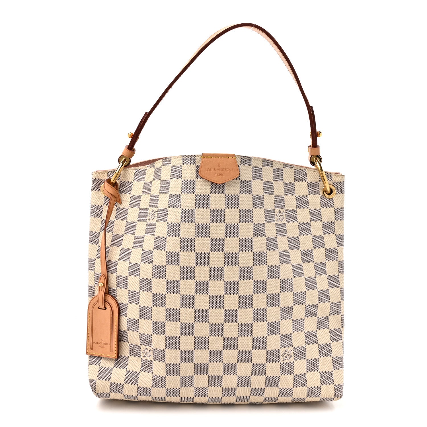 Louis Vuitton Damier Azur Graceful PM Rose Ballerine 1 of 15