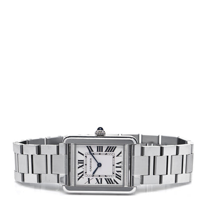 Cartier Stainless Steel 24mm Tank Solo Quartz Watch 2 of 6