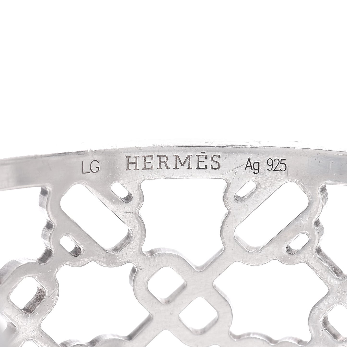 Sterling Silver Passerelle Chaine d'Ancre Cuff Bracelet LG