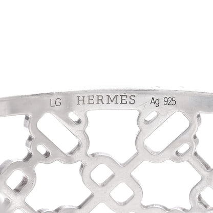 Hermes Sterling Silver Passerelle Chaine d'Ancre Cuff Bracelet LG 4 of 4