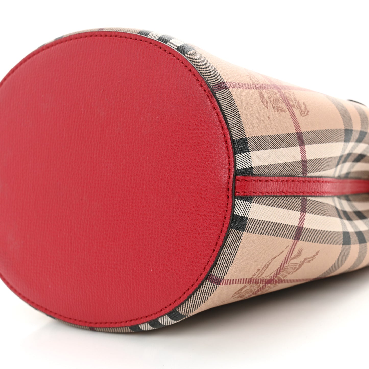 Haymarket Check Colours Small Lorne Bucket Crossbody Poppy Red