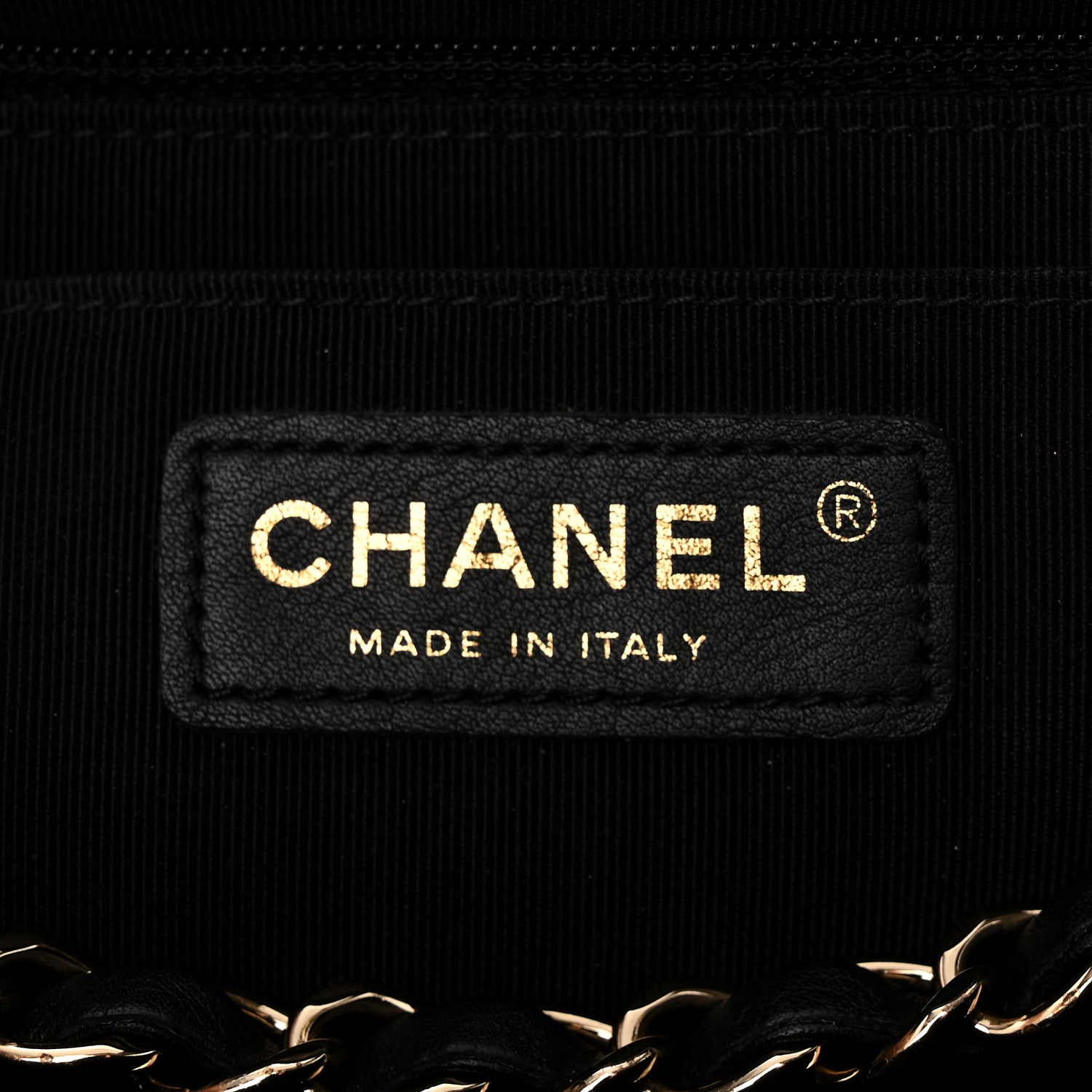 Chanel Calfskin Chevron Quilted Large Statement Flap Black 5 of 12