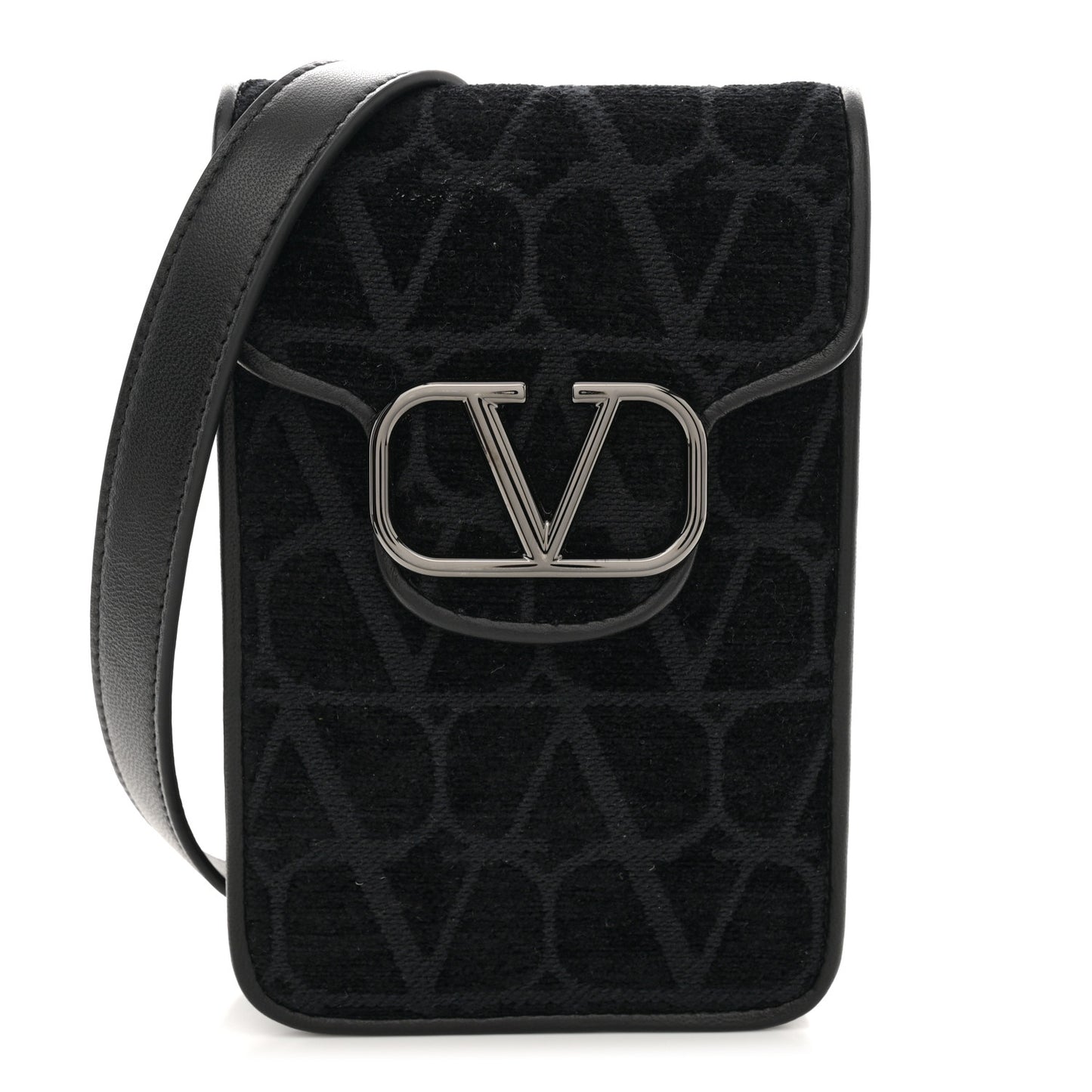Toile Iconographe Vlogo Mini Loco Crossbody Bag Black