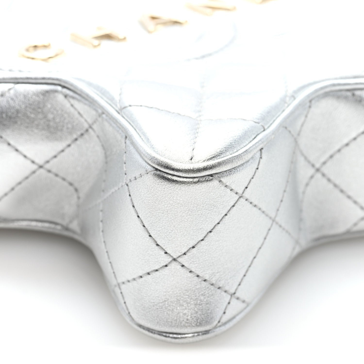 Chanel Metallic Lambskin Walk Of Fame Bag Silver 9 of 10