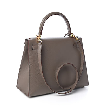 Hermes Epsom Kelly Sellier 28 Etain 2 of 10