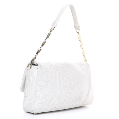 Versace Nappa Barocco Quilted Vanitas Medea Shoulder Bag White 2 of 10