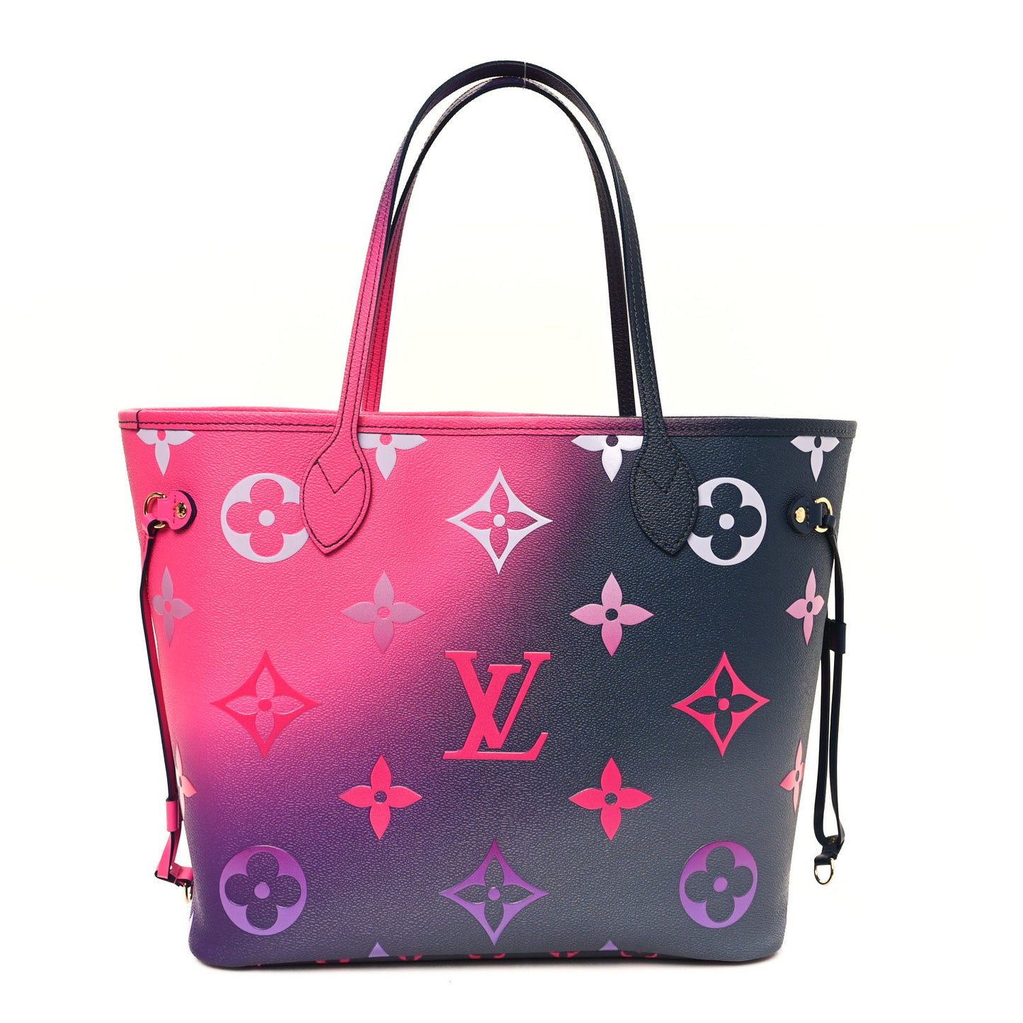 Monogram Giant Spring In The City Neverfull MM Midnight Fuchsia