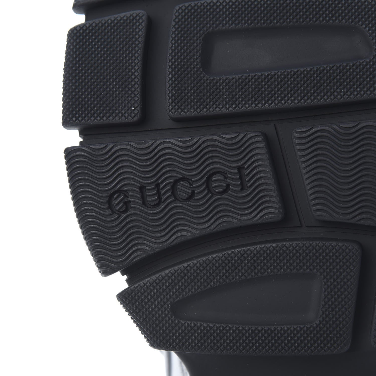 Gucci X SEGA Metallic Calfskin Mesh Womens Flashtrek Sneakers 40 Silver Black 7 of 9
