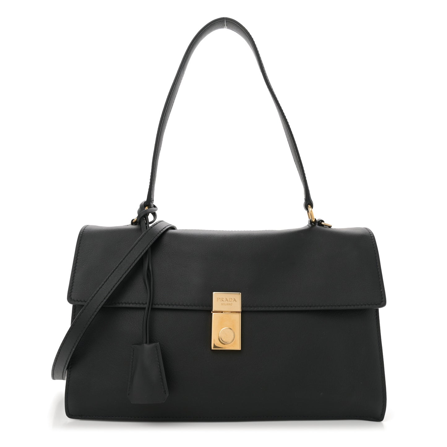 Calfskin Medium Soft Sound Shoulder Bag Black