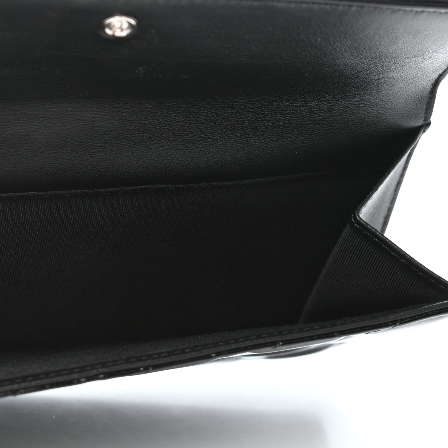 Chanel Patent Quilted Large Flap Wallet Black 5 of 10