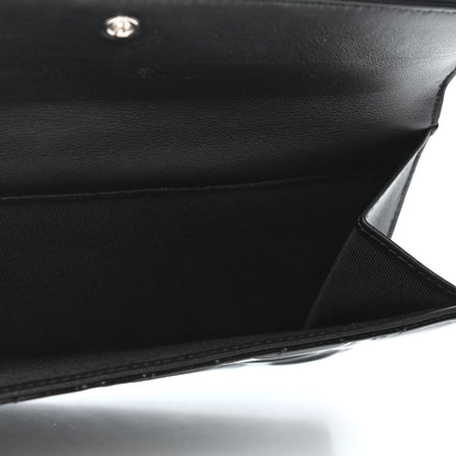 Chanel Patent Quilted Large Flap Wallet Black 5 of 10