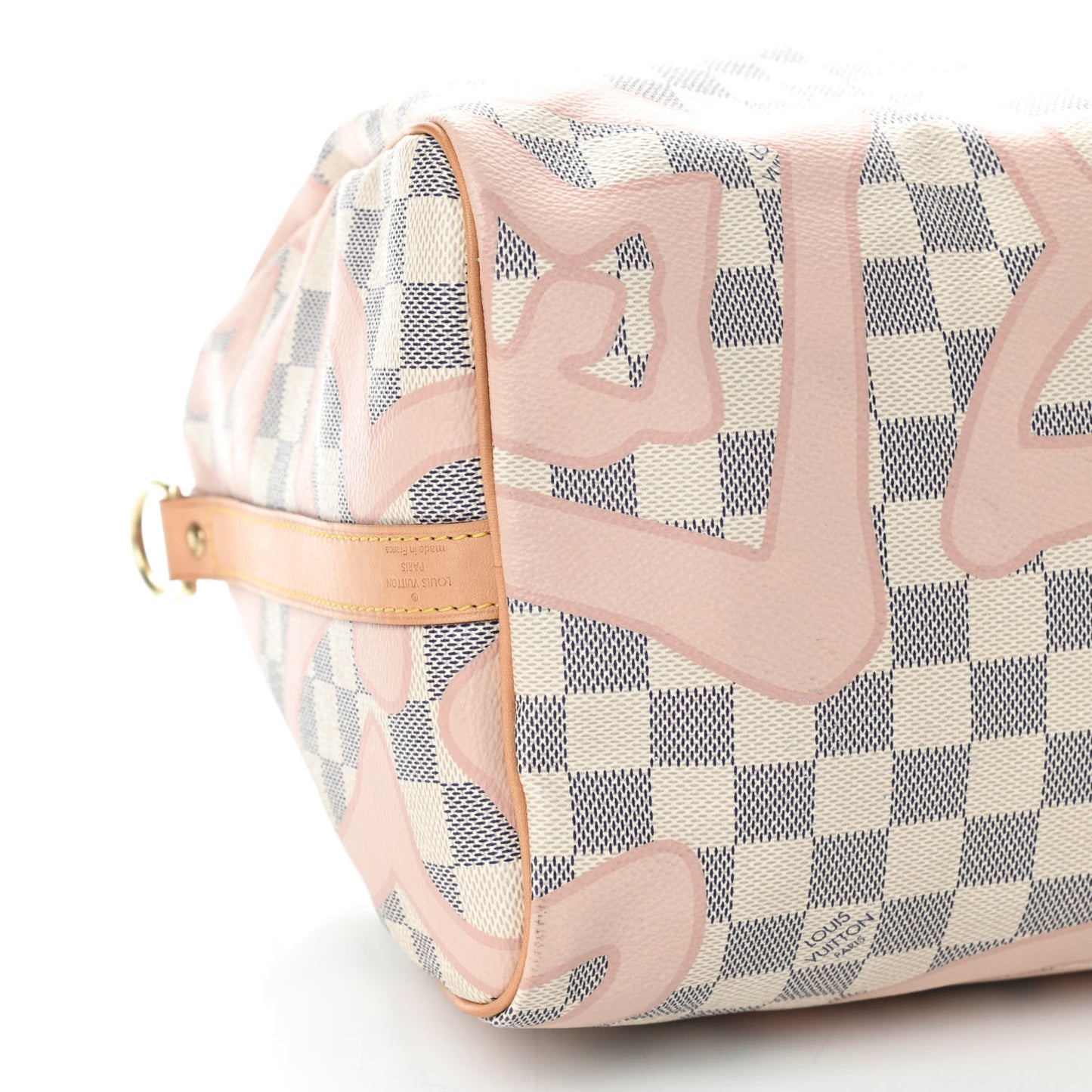 Damier Azur Tahitienne Speedy Bandouliere 30 Rose Ballerine