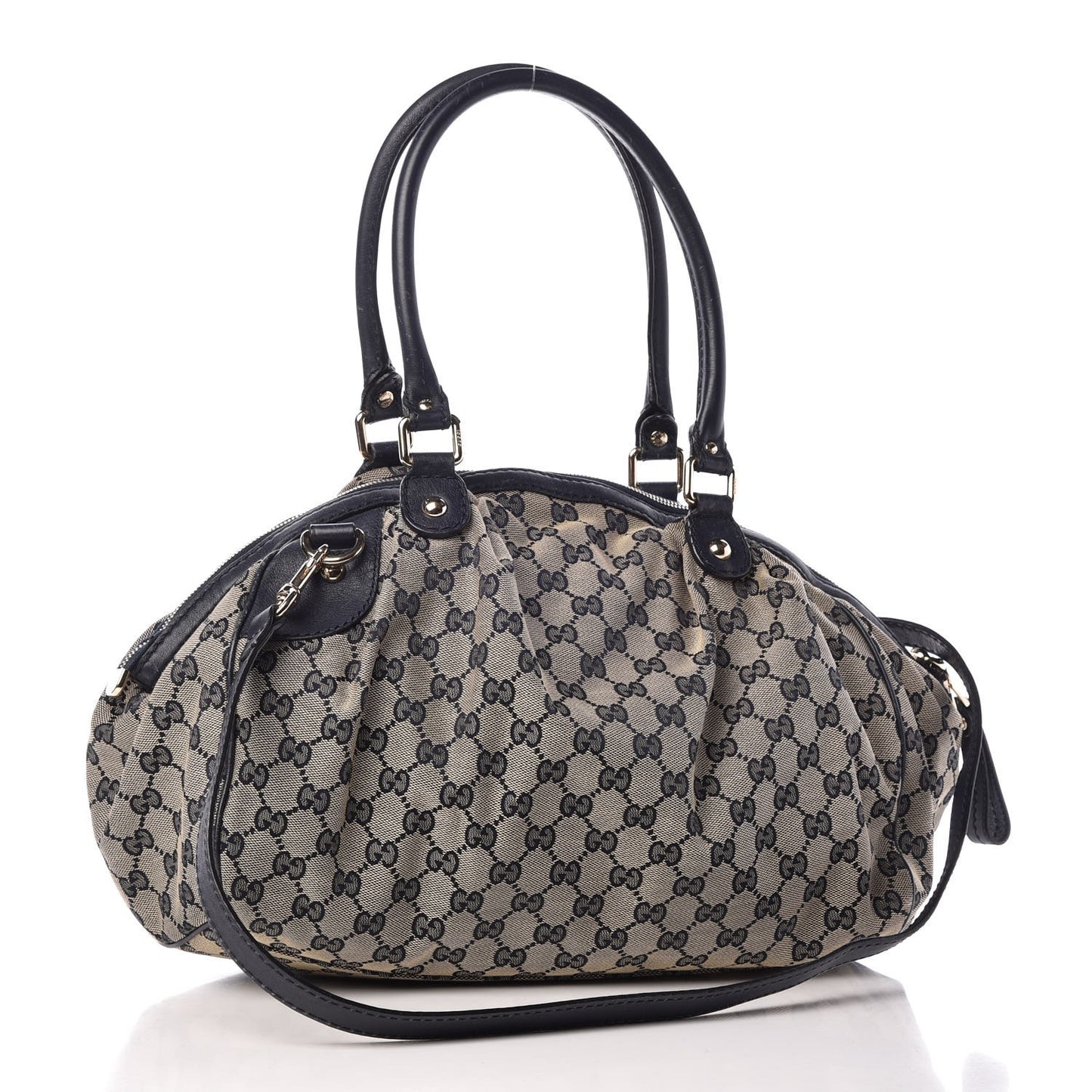 Monogram Medium Sukey Boston Bag Navy
