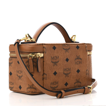 MCM Visetos Vanity Case Cognac 2 of 8