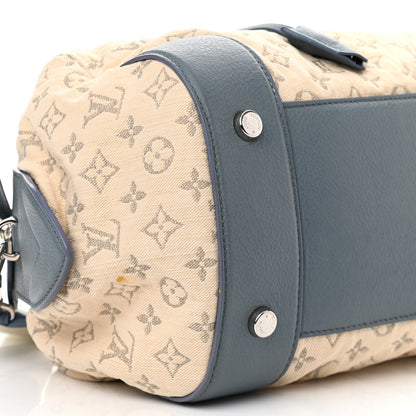 Louis Vuitton Monogram Denim Speedy Round Blue 9 of 12