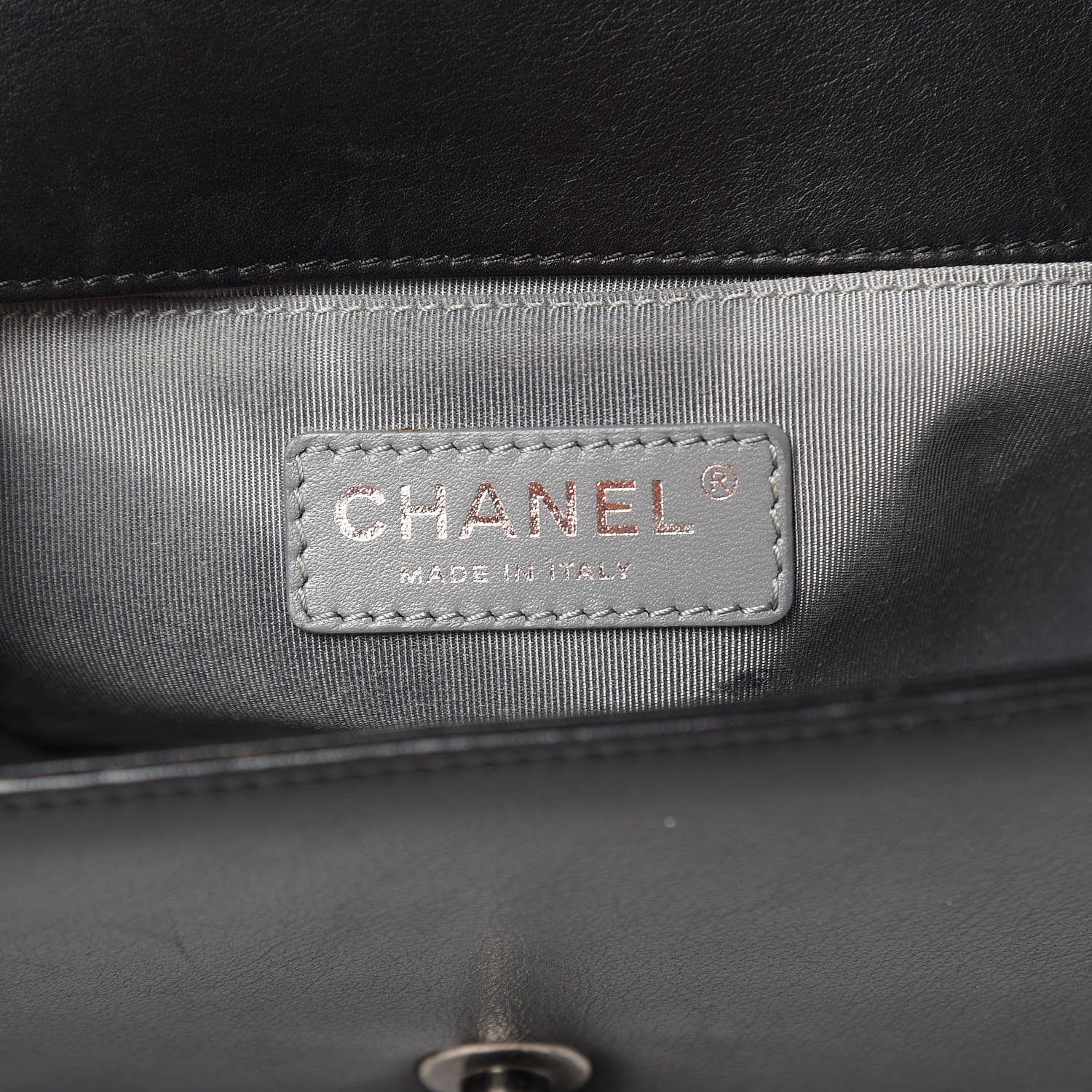Chanel Calfskin Chevron Quilted Small Boy Flap Black 5 of 17