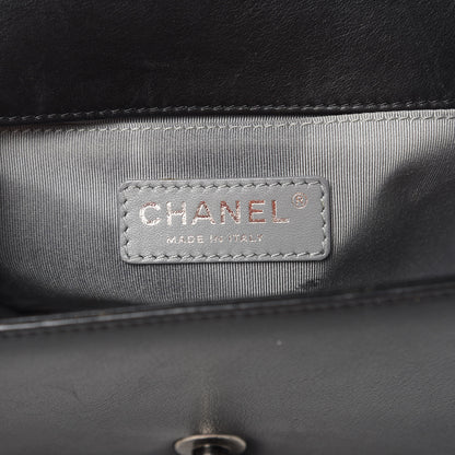 Chanel Calfskin Chevron Quilted Small Boy Flap Black 5 of 17