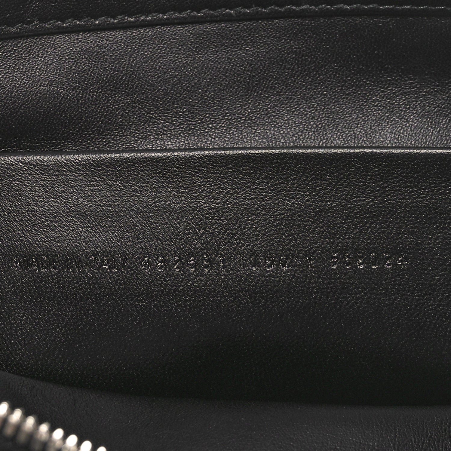 Balenciaga Sheepskin Shearling Contrasted Logo Large Zip Pouch Black 7 of 10
