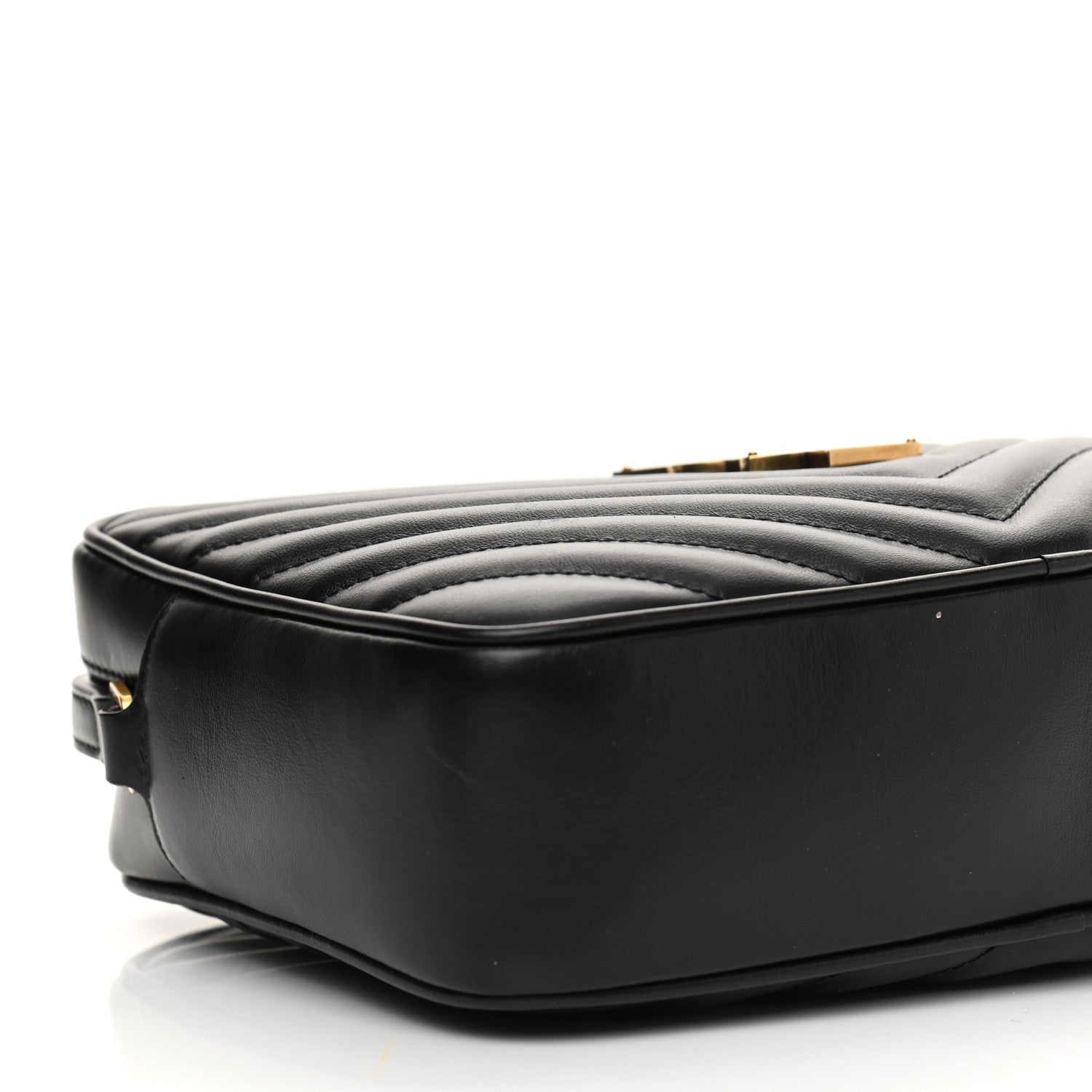 Saint Laurent Calfskin Matelasse Monogram Lou Camera Bag Black 9 of 11