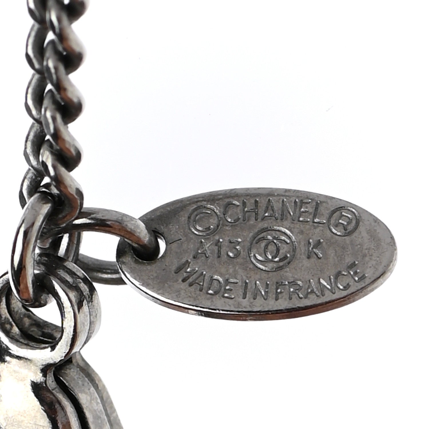 Chanel Crystal Timeless CC Necklace Ruthenium 6 of 6