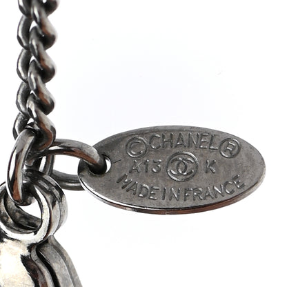 Chanel Crystal Timeless CC Necklace Ruthenium 6 of 6