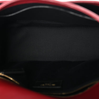 Saint Laurent Lambskin Matelasse Monogram Medium Niki Chain Satchel Opyum Red 5 of 11