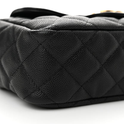 Chanel Caviar Quilted Small Wavy CC Hobo Black 9 of 11