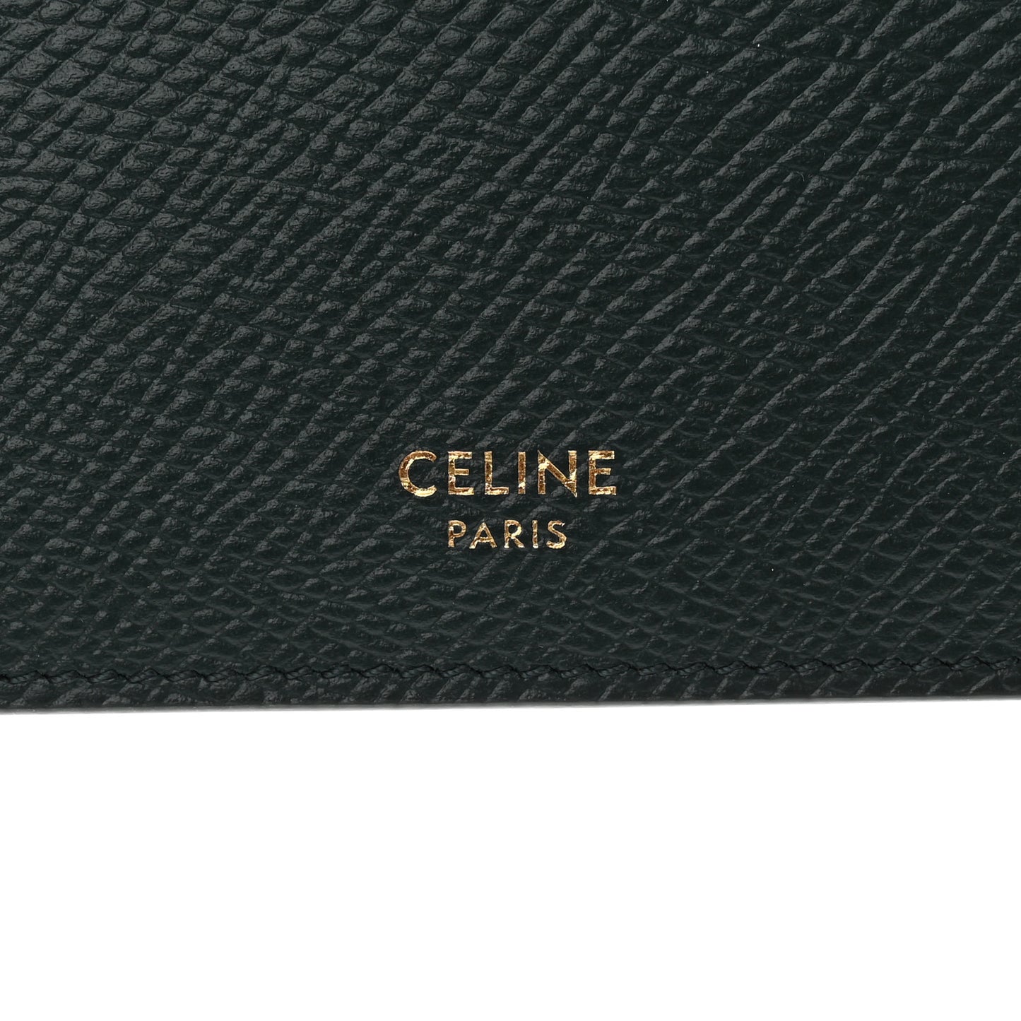 Grained Calfskin Card Holder Amazone