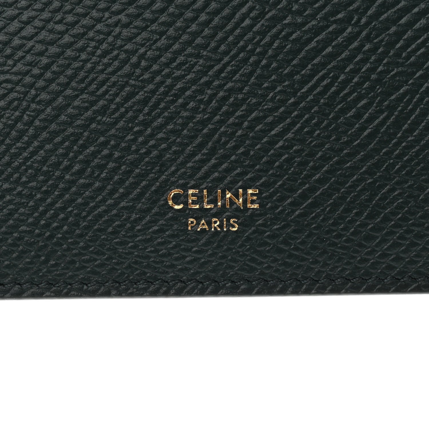 Celine Grained Calfskin Card Holder Amazone 6 of 10