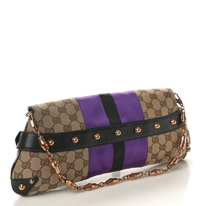 Gucci Tom Ford Monogram Horsebit Web Clutch Purple 2 of 10