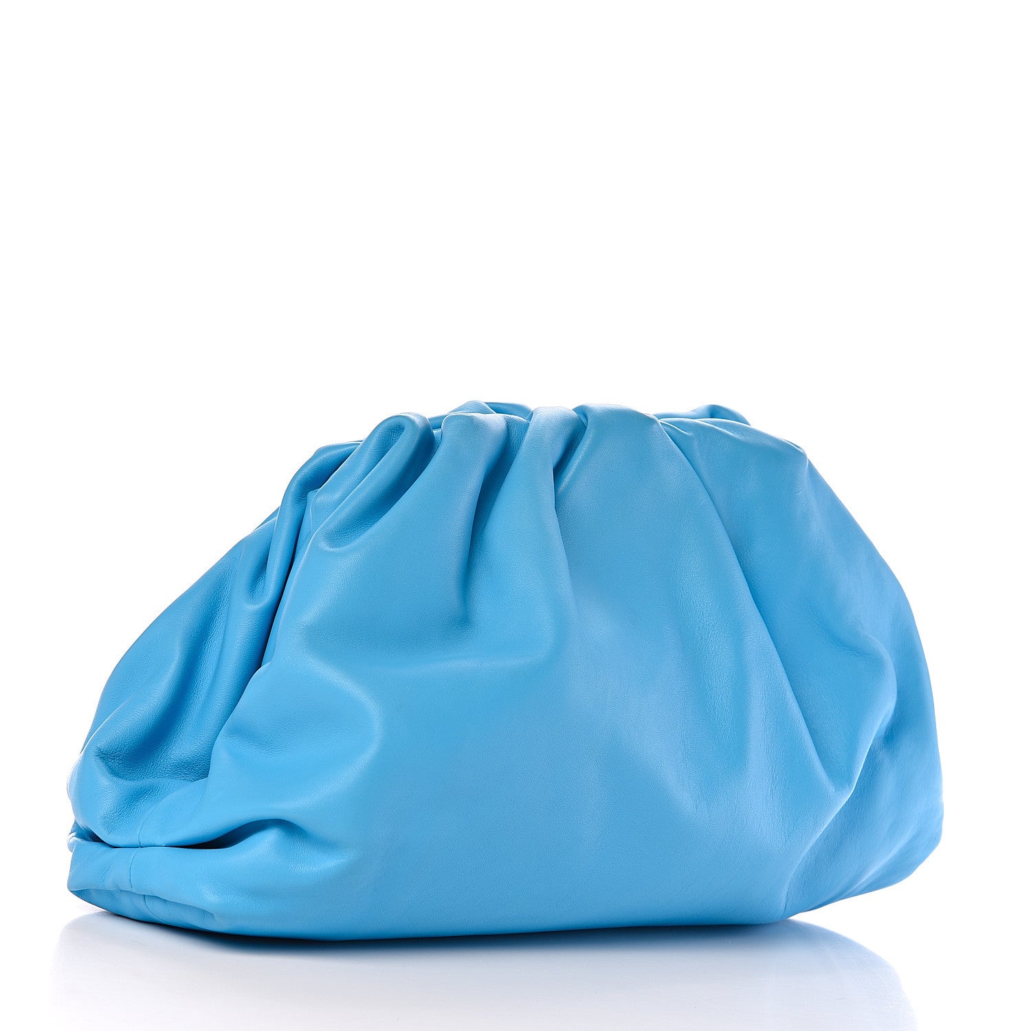 Bottega Veneta Smooth Butter Calf The Pouch Oversized Clutch Sky Blue 2 of 9
