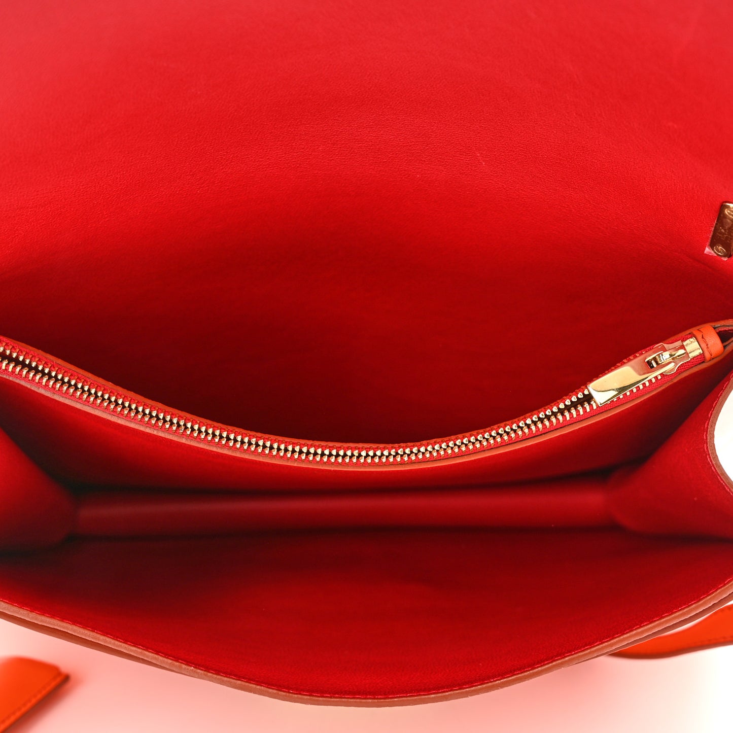 Calfskin Gancio Lock Satchel Orange
