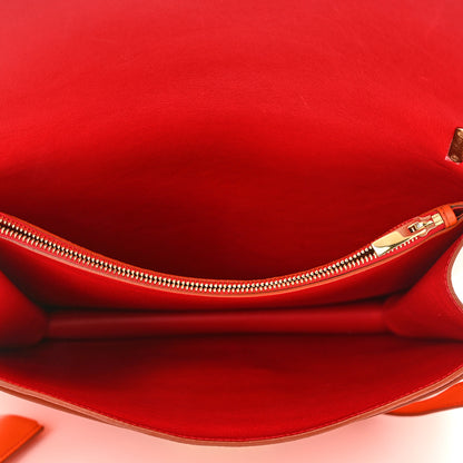 Salvatore Ferragamo Calfskin Gancio Lock Satchel Orange 4 of 8