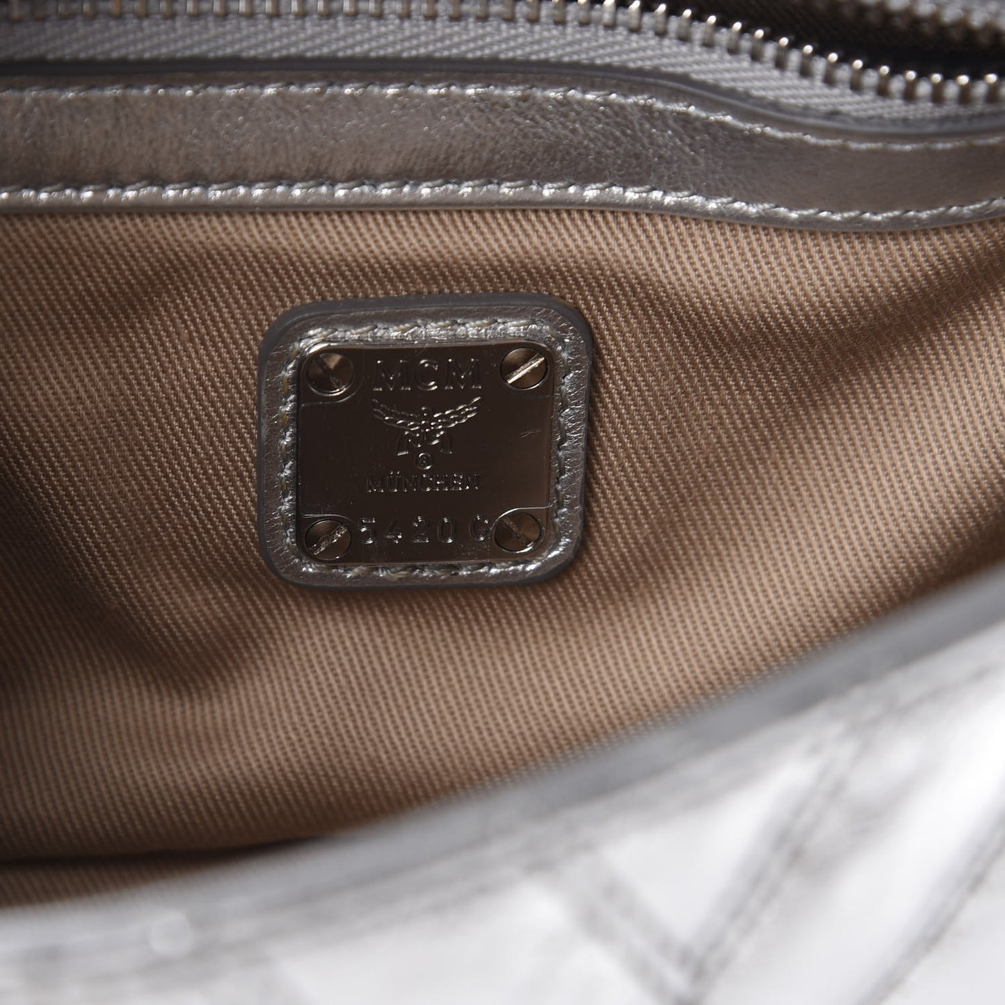 Metallic Calfskin Small Patricia Belt Bag Berlin Silver
