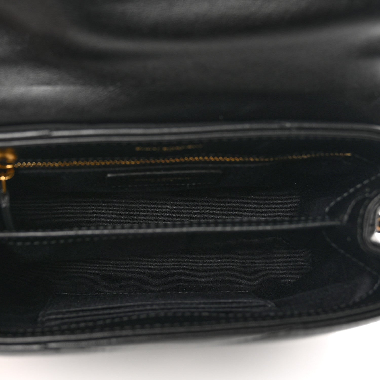 Saint Laurent Calfskin Y Quilted Monogram Toy Loulou Crossbody Bag Black 6 of 12