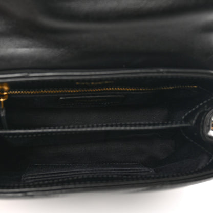 Saint Laurent Calfskin Y Quilted Monogram Toy Loulou Crossbody Bag Black 6 of 12