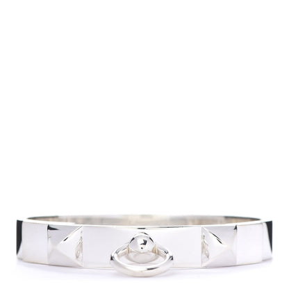 Hermes Sterling Silver PM Collier De Chien Bracelet ST 1 of 5