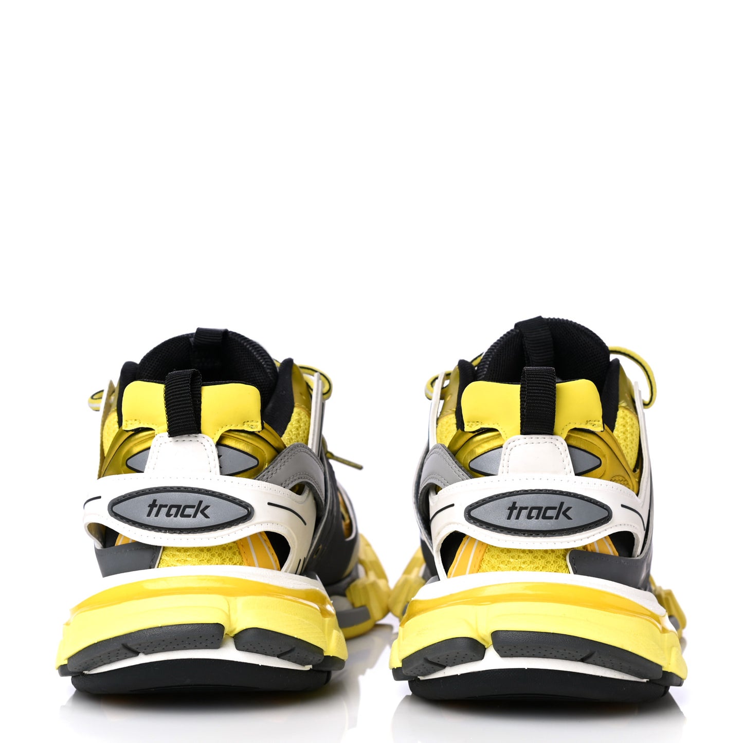 Mesh Nylon Womens Track Sneakers 39 Jaune Black White