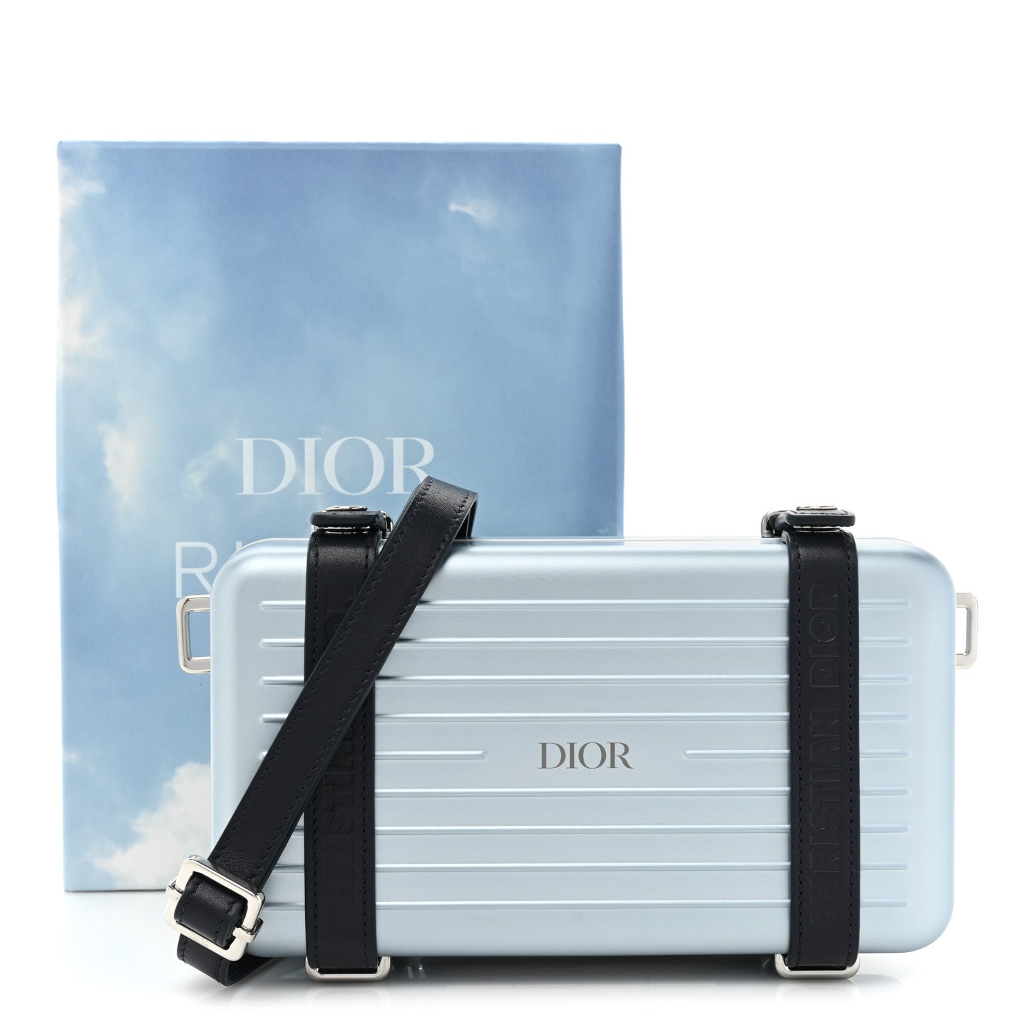 Christian Dior X RIMOWA Aluminum Personal Clutch On Strap Bleu 14 of 14