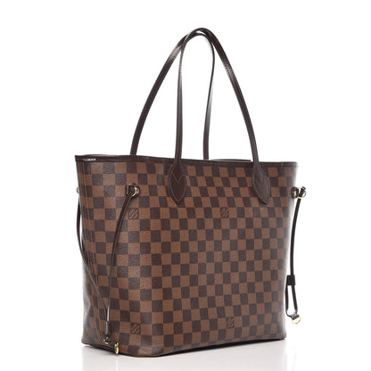 Louis Vuitton Damier Ebene Neo Neverfull MM Rose Ballerine 3 of 16