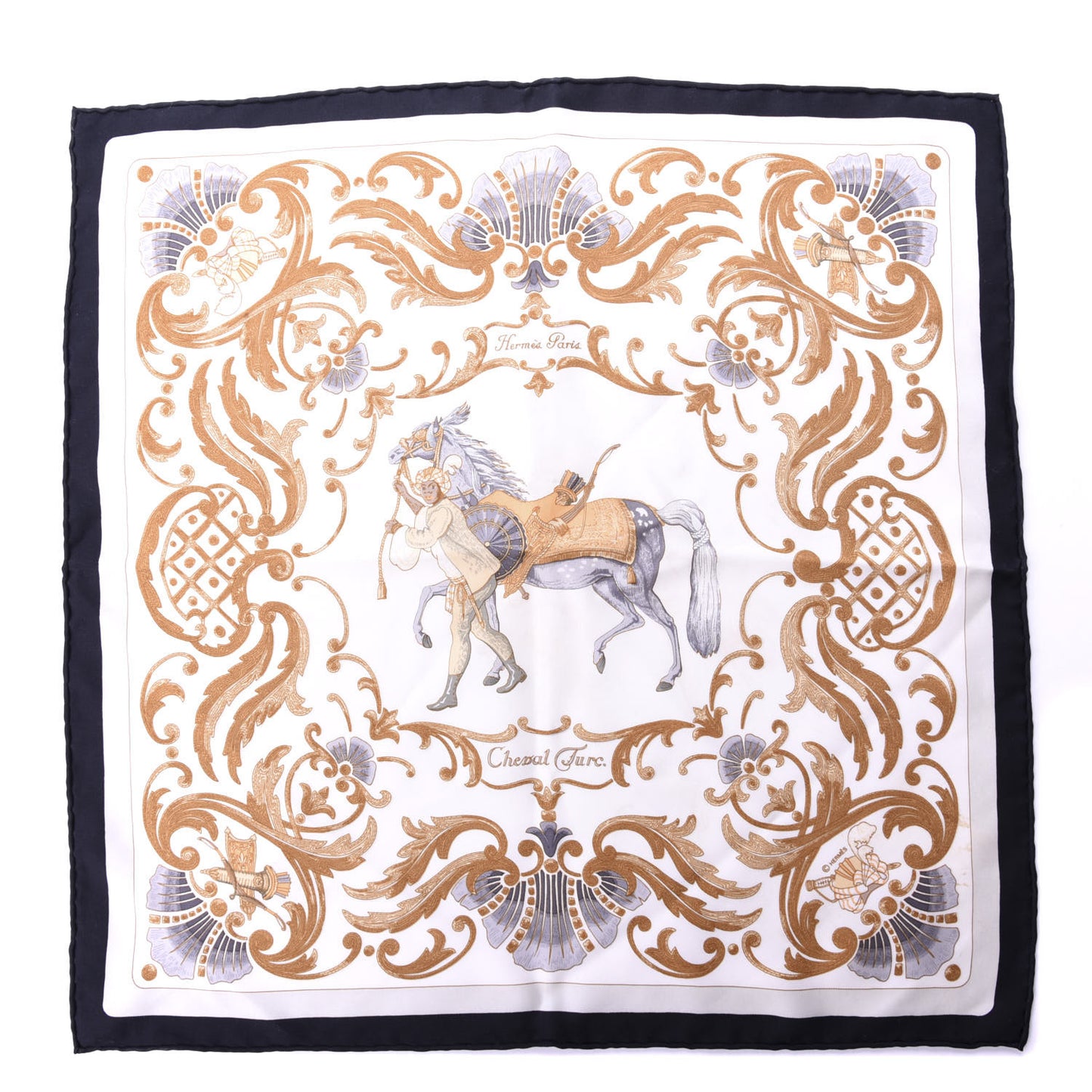 Silk Cheval Turc Pocket Square