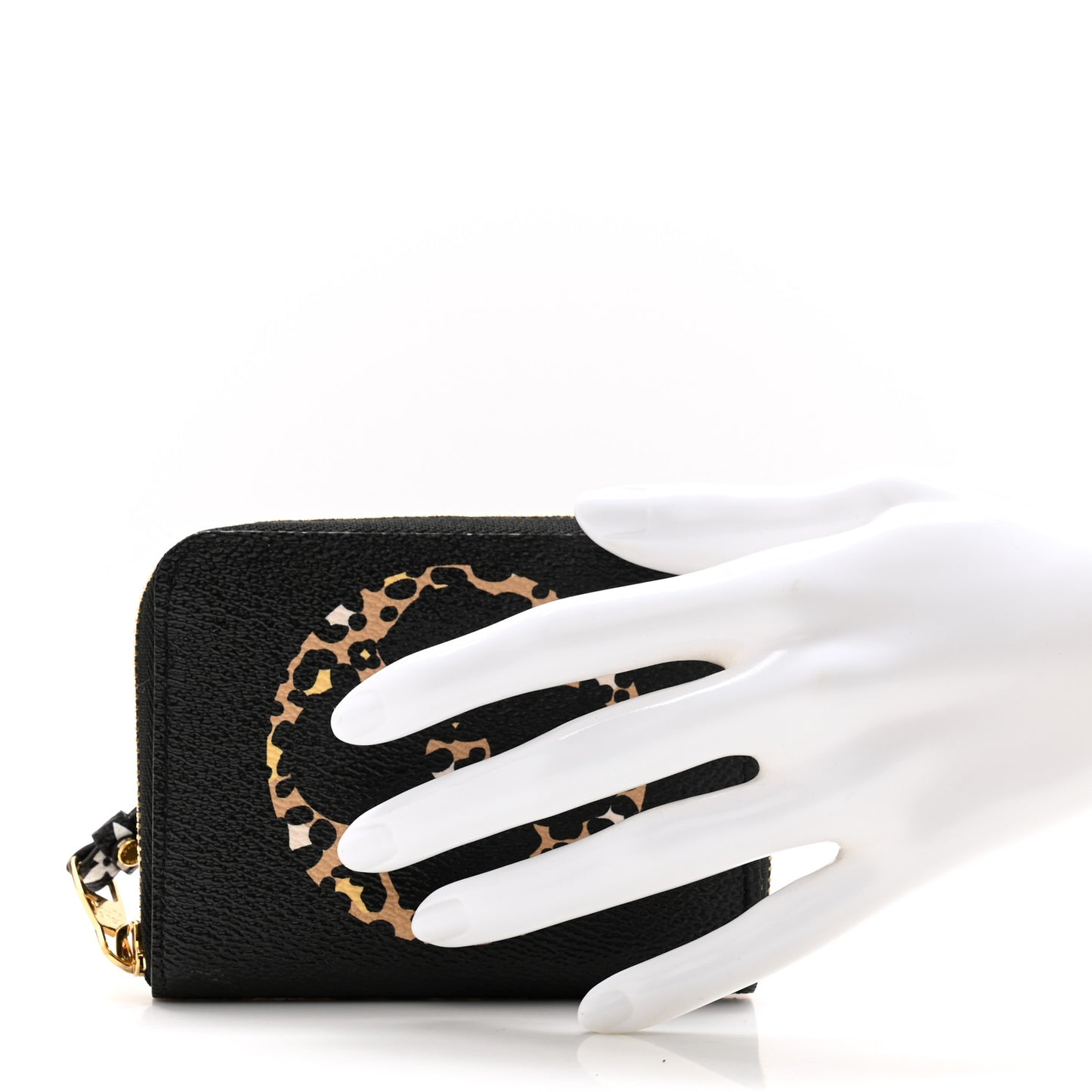 Monogram Giant Jungle Zippy Coin Purse Black