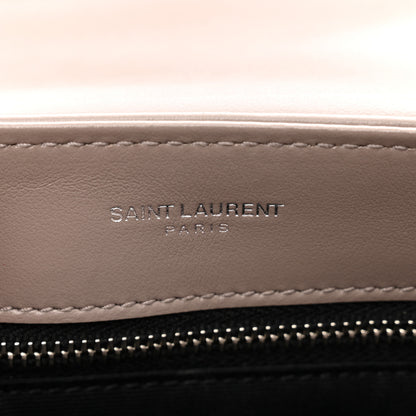 Saint Laurent Calfskin Y Quilted Monogram Toy Loulou Crossbody Bag Mink 7 of 12