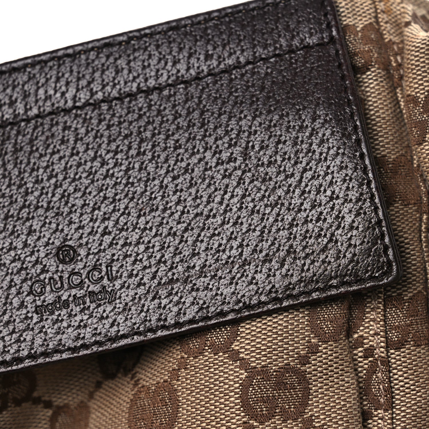 Gucci GG Monogram Double Pocket Belt Bag Dark Brown 13 of 13