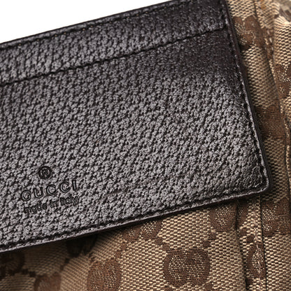 Gucci GG Monogram Double Pocket Belt Bag Dark Brown 13 of 13