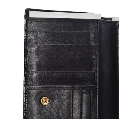Saint Laurent Patent Y-Mail Long Wallet Black 9 of 9